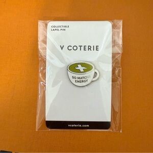 Figs Collectible Lapel Pin - V COTERIE “so matcha energy”